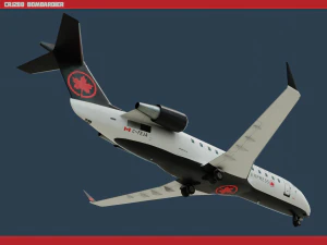 crj200 air canada 3D Model