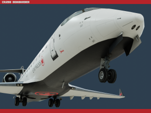 crj200 air canada 3D Model