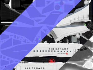 crj200 air canada 3D Model