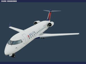crj200 delta 3D Model