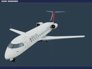 delta crj200 Modelo 3D