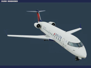 delta crj200 Modelo 3D