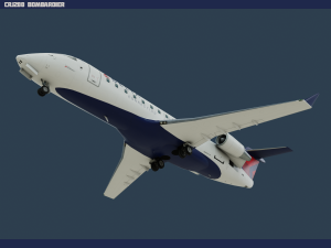 crj200 delta 3D Model