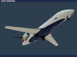 crj200 delta 3D Model