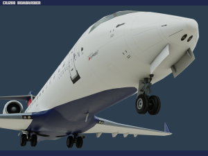 crj200 delta 3D Model