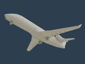 crj200 delta 3D Model