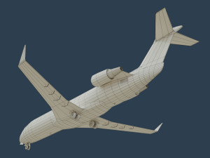 crj200 delta 3D Model