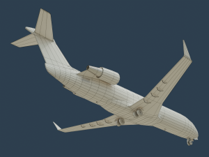 crj200 delta 3D Model