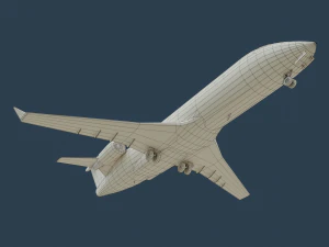 delta crj200 Modelo 3D