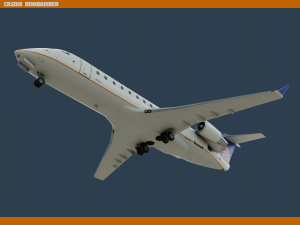 crj200 united Modelo 3D