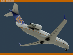 crj200 united Modelo 3D