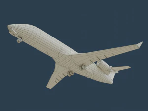 crj200 united 3D Model