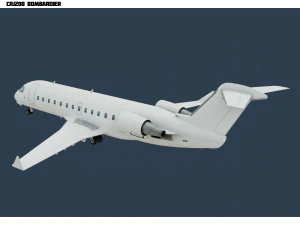 crj200 white 3D Model
