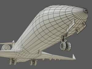 crj200 white 3D Model