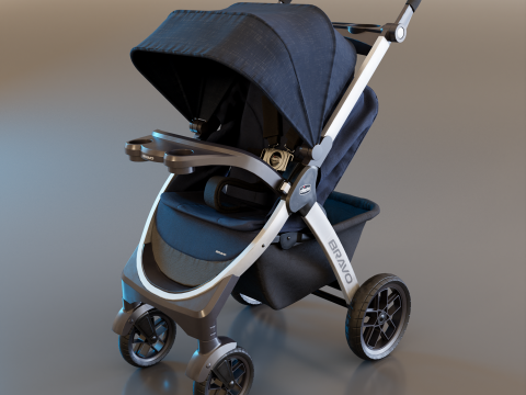 Bravo Baby Stroller 3D मॉडल