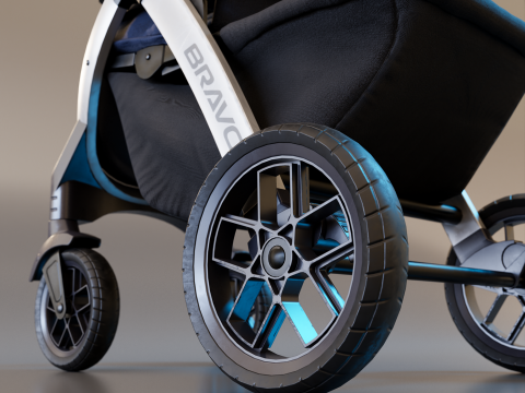 Bravo Baby Stroller Modèle 3D