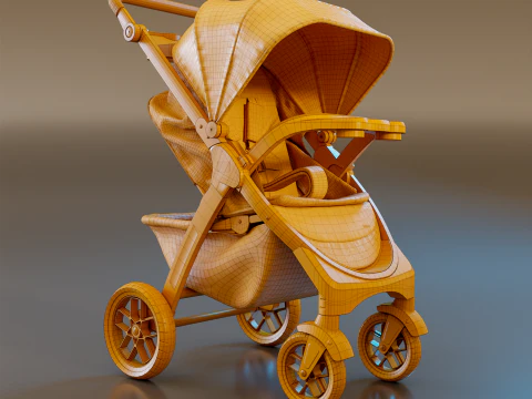 Bravo Baby Stroller 3D Model