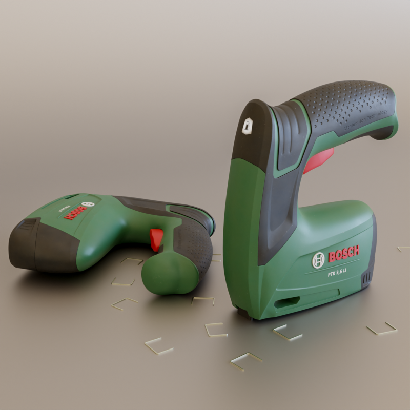 Tacker Tool 3D Model .c4d .max .obj .3ds .fbx .stl .blend 