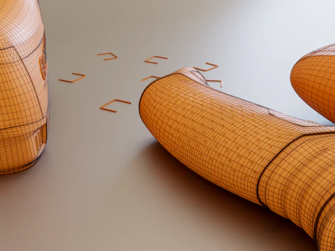 태커 도구 3D 모델