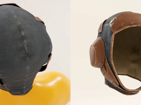 Classic Aviator Hat Low 3D Model