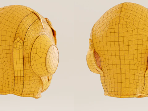 Classic Aviator Hat Low 3D Model