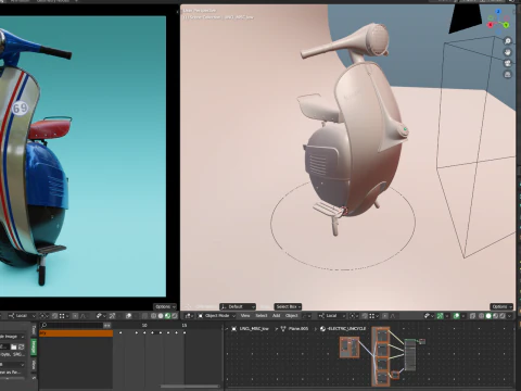 Classic Unicycle 3D Model