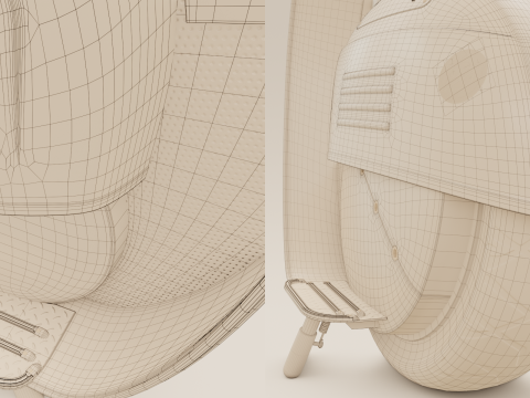 Classic Unicycle Model 3D