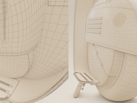 Classic Unicycle 3D Model