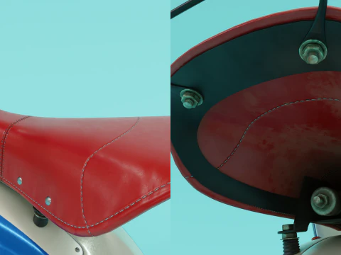 Classic Unicycle 3D Model