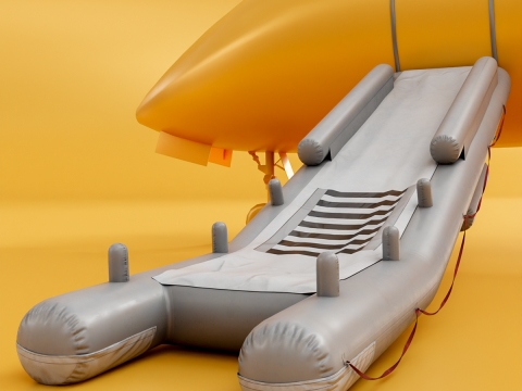 Aircraft Evacuation Slides 3D 모델