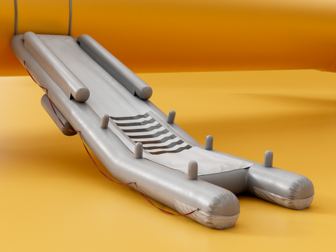 Aircraft Evacuation Slides 3D Model