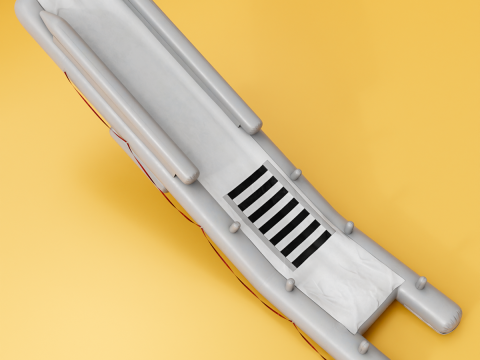 Aircraft Evacuation Slides 3D Model