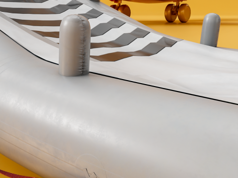 Aircraft Evacuation Slides 3D Model