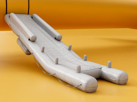 Aircraft Evacuation Slides 3D Model