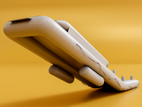 Aircraft Evacuation Slides 3D Model