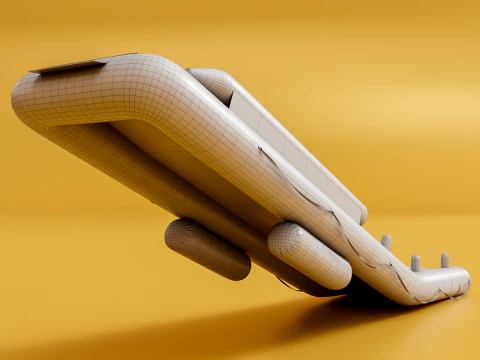 Aircraft Evacuation Slides 3D Model
