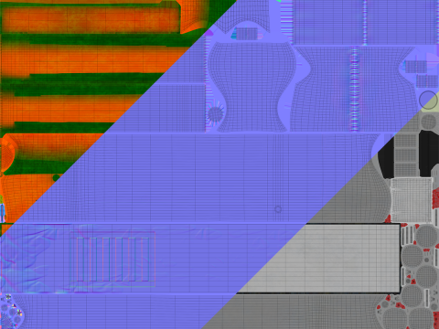 Aircraft Evacuation Slides 3D Model
