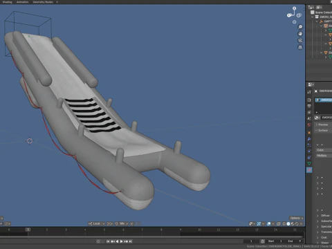 Aircraft Evacuation Slides 3D Model