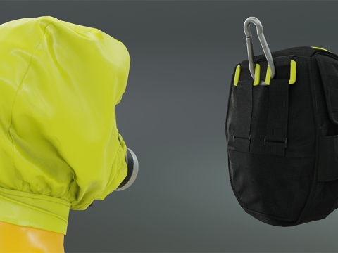 Fire Escape Hood 3D Модель