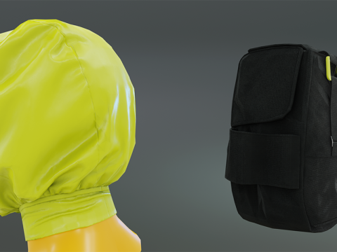 Fire Escape Hood 3D Модель