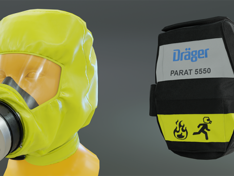 Fire Escape Hood 3D Модель
