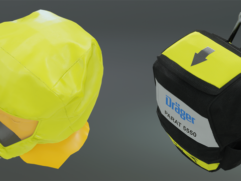 Fire Escape Hood 3D Модель