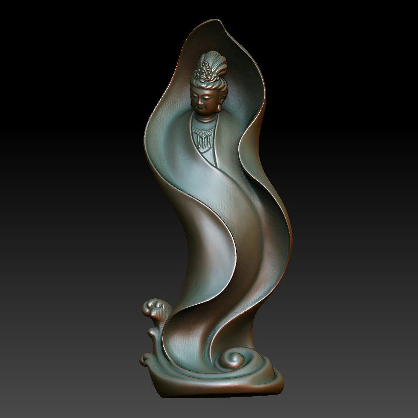 hd scan buddha 02 statue - ready print 3D Print Model .c4d .max .obj .3ds .fbx .stl .blend 