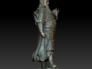hd scan buddha guan gong 05 statue - ready print 3D Print Model