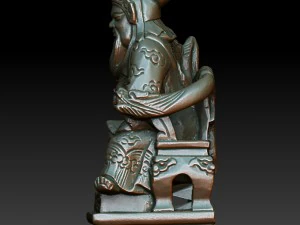 hd scan buddha guan gong 04 statue - ready print 3D Print Model
