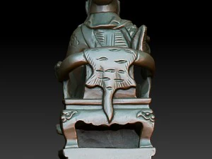hd scan buddha guan gong 04 statue - ready print 3D Print Model