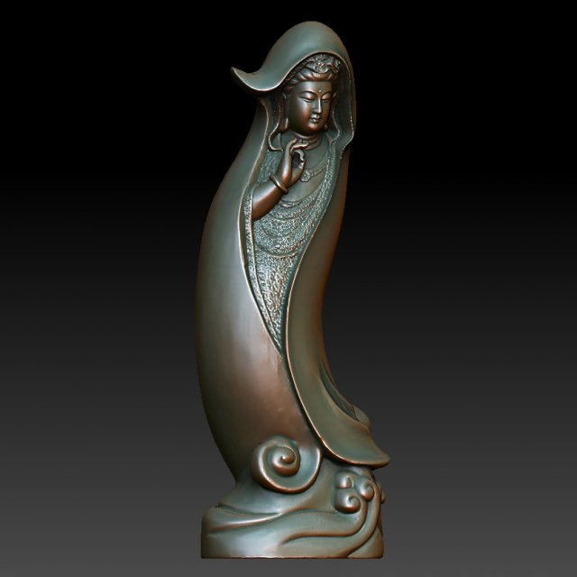hd scan buddha 07 statue - ready print 3D Print Model .c4d .max .obj .3ds .fbx .stl .blend 
