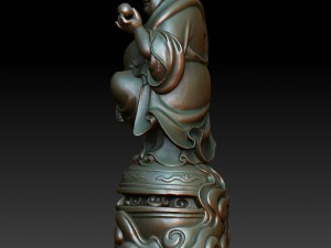 hd scan buddha maitreya 08 statue - ready print Model Cetak 3D