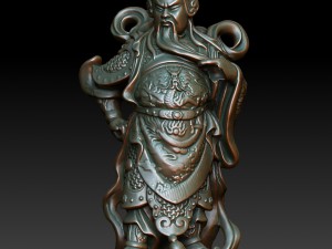 hd scan buddha guan gong 09 statue - ready print 3D Print Model