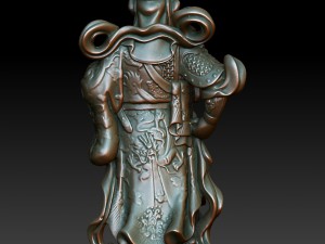 hd scan buddha guan gong 09 statue - ready print 3D Print Model
